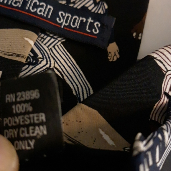 American Sports Men's Graphic Neck Tie - Picture 5 of 5